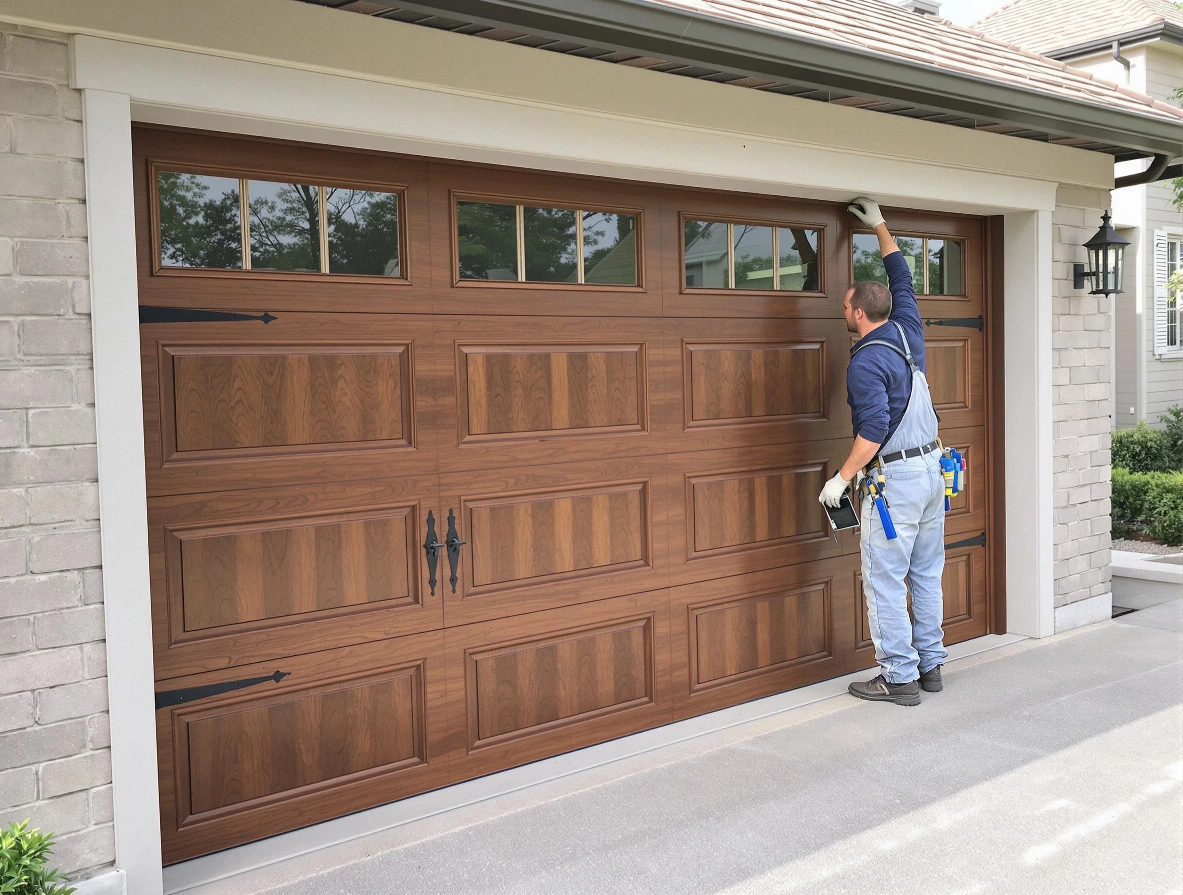 Custom garage door showcase by Gallatin Garage Door Repair in Gallatin