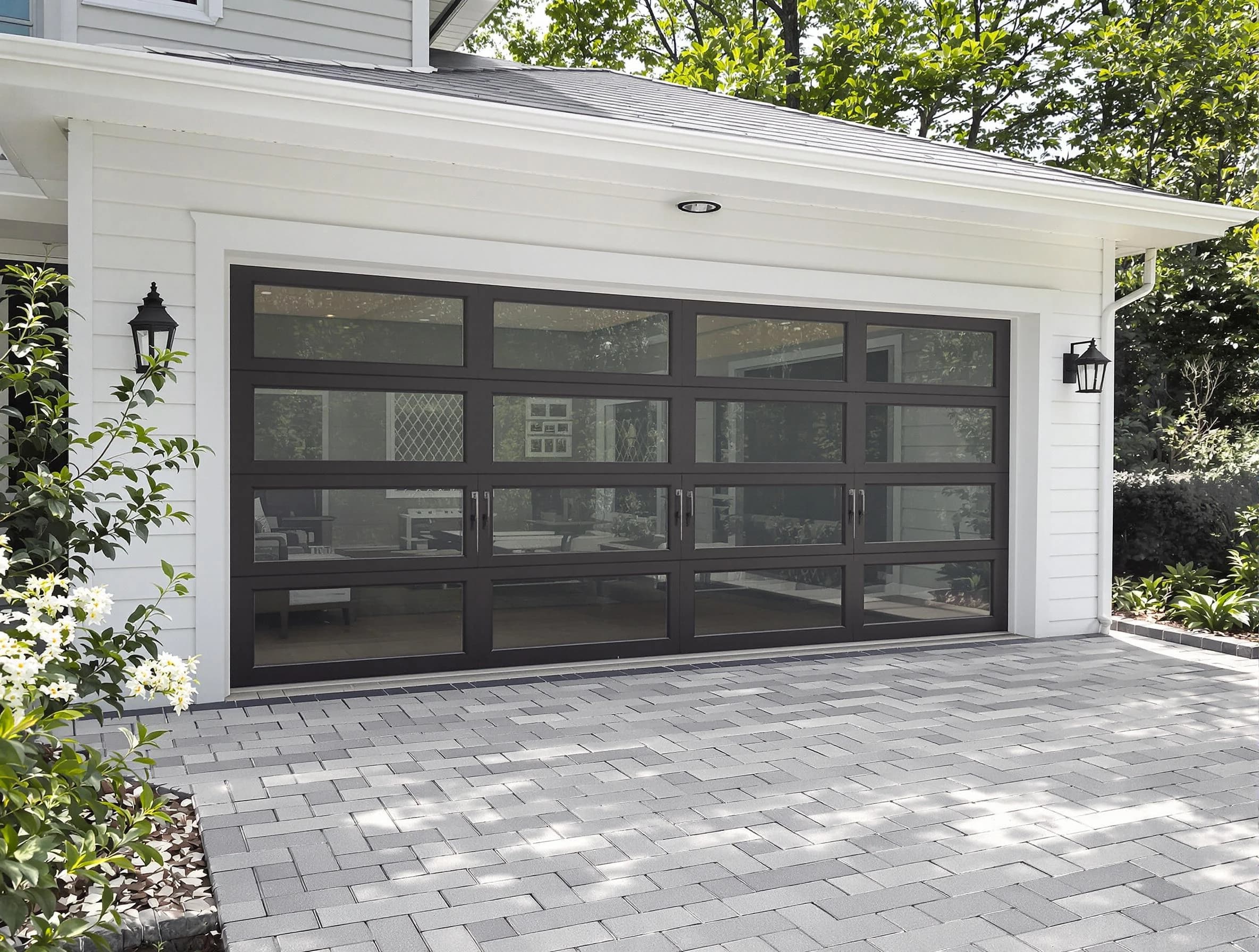 Gallatin Garage Door Repair design specialist presenting custom garage door options to Gallatin homeowner