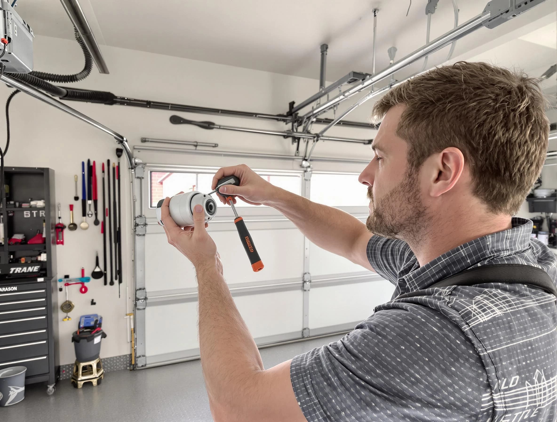 Garage door opener repair service by Gallatin Garage Door Repair in Gallatin