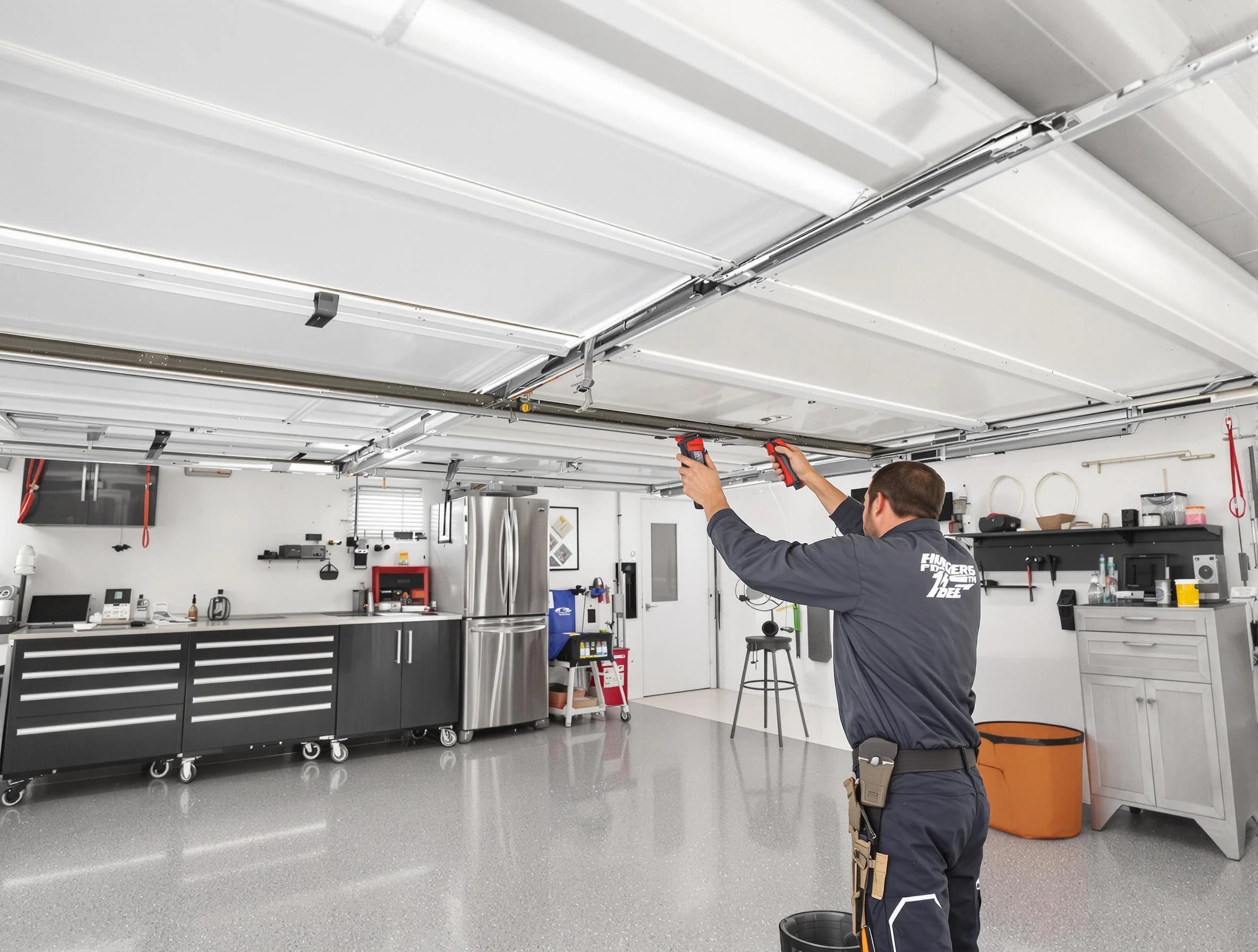 Overhead garage door repair service by Gallatin Garage Door Repair in Gallatin