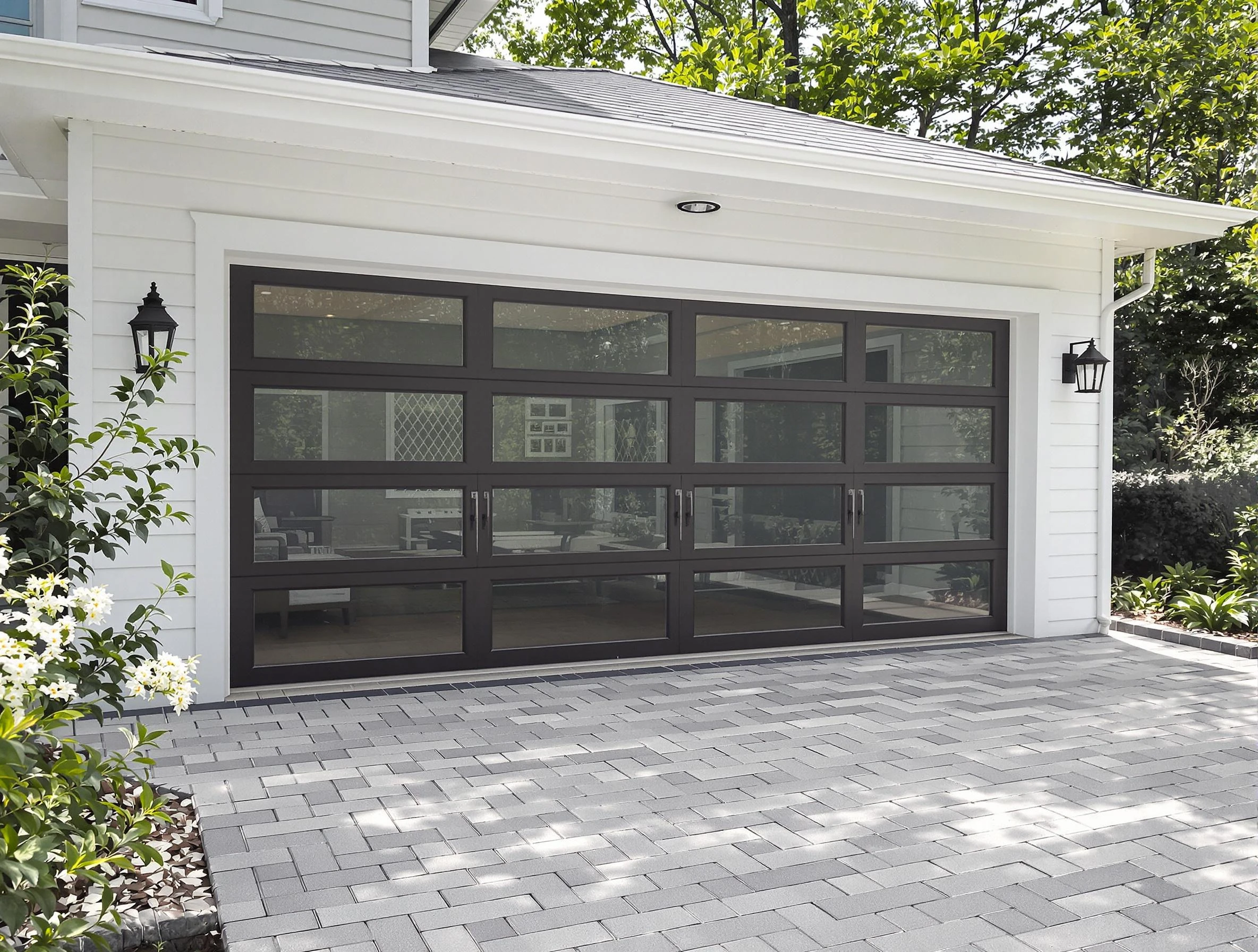 Gallatin Garage Door Repair design specialist presenting custom garage door options to Gallatin homeowner