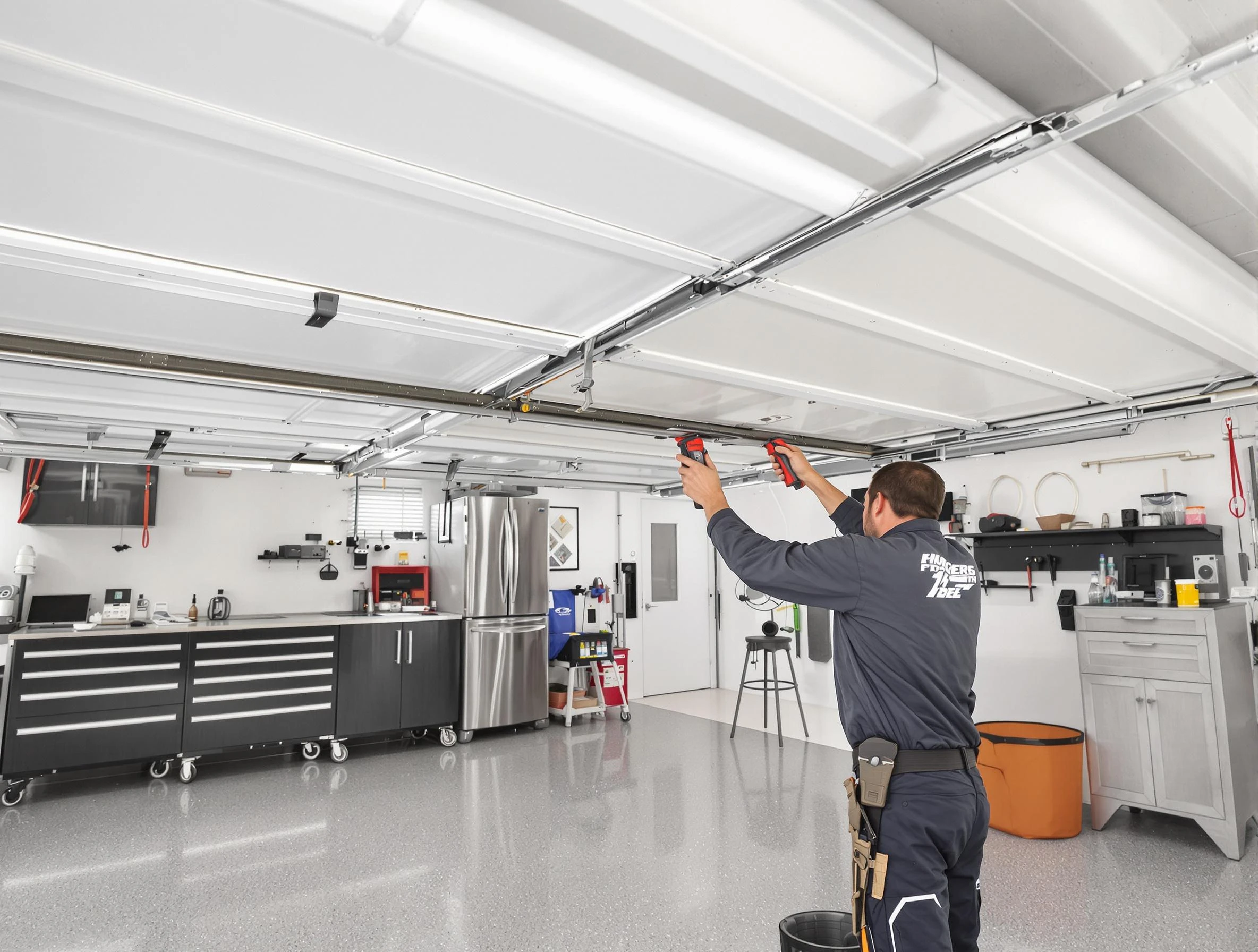Overhead garage door repair service by Gallatin Garage Door Repair in Gallatin